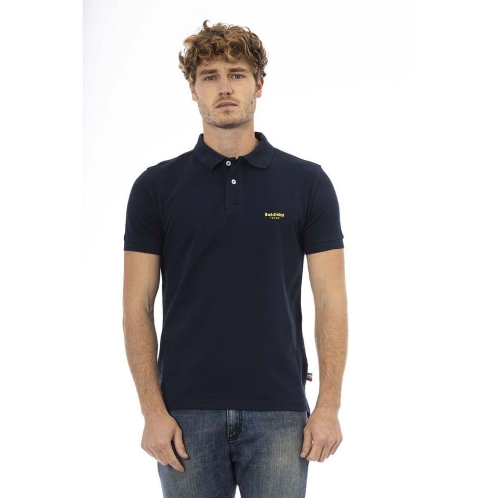 Baldinini Trend Blue Cotton Polo Men's Shirt